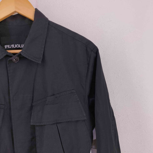 ウノピュウノウグァーレトレ 1PIU1UGUALE3 BLACK MILITARY BY YOSHIMASA HOSHIBA JUNGLE FATIGUE L/S SHIRTS JACKET メンズ IV
