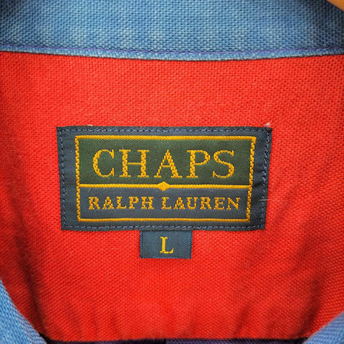 チャップスラルフローレン CHAPS RALPH LAUREN フロントポケット BD 長袖シャツ メンズ L