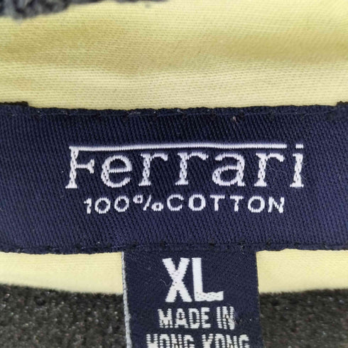 Ferrari 企業ロゴワッペン切替編みコットンニット メンズ JPN:XL