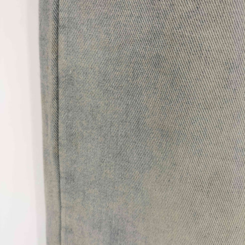 ドットコム .KOM フリンジ ガーメントダイ ワイド デニム レディース M