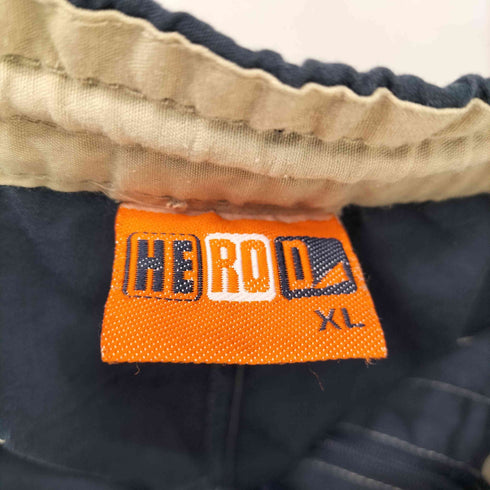HEROD ブリーチ タイダイ 総柄 センタージップ イージー カーゴ パンツ Dカン メンズ XL