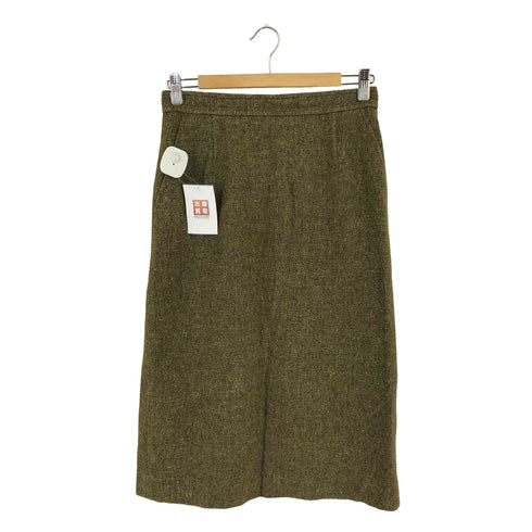 アクアスキュータム AQUASCUTUM シルク混 ウールフレアスカート レディース