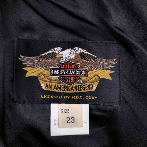 ハーレーダビッドソン HARLEY-DAVIDSON カウレザー バイカーパンツ メンズ 29