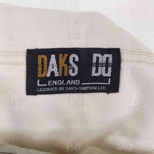 ダックス DAKS 日本製 リネン混 センタープレス ストレートスラックスパンツ メンズ 82