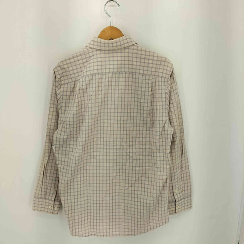 ギャップ Gap 襟芯 チェック柄 レギュラーカラー長袖シャツ メンズ M