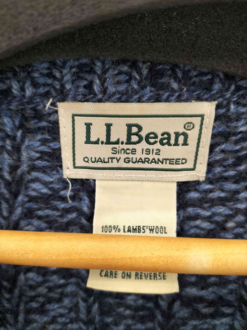 エルエルビーン L.L.Bean ラムウール ローゲージクルーネック ニットセーター メンズ L