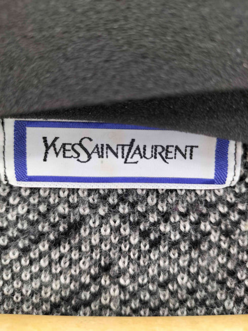 イヴサンローラン Yves Saint Laurent 90s ゼブラ柄 ウールニット ロングワンピース レディース