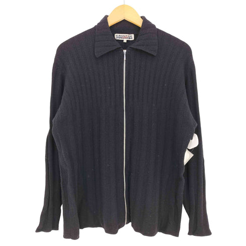 ゴルチエオムオブジェ GAULTIER HOMME objet カシミヤ混 襟付き ドライバーズニット ジップアップニット メンズ 50