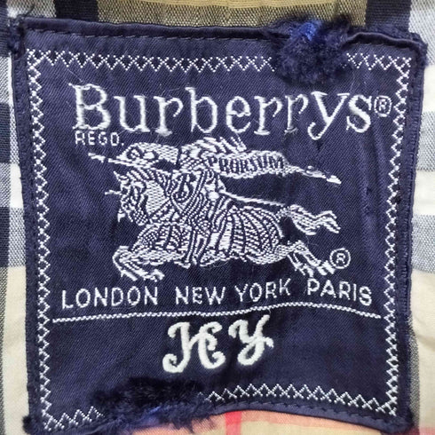 バーバリーズ BURBERRYS 裏地ノバチェック比翼ステンカラーコート メンズ