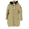 エーグル AIGLE フェイクファー付きフーデッドロングダウンコート レディース 36