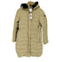 エーグル AIGLE フェイクファー付きフーデッドロングダウンコート レディース 36