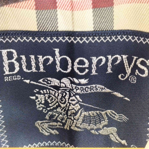 バーバリーズ BURBERRYS 裏地ノバチェック ベルト付き比翼ステンカラーコート メンズ
