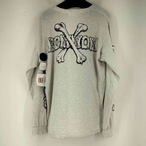バウワウ BOWWOW クロスボーン プリント L/S Tシャツ メンズ