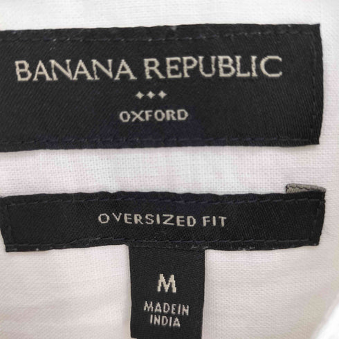 バナナリパブリック BANANA REPUBLIC 23SS OVERSIZED FIT スタンドネック L/S オックスフォード シャツ メンズ import:M