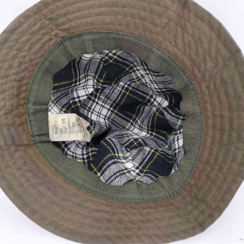 バブアー Barbour イタリア製 オイルドコットン バケットハット メンズ 58