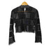 ザラ ZARA クロシェ&フェイクレザー切り替えトップス クロップド レディース import:S