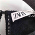 ザラ ZARA クロシェ&フェイクレザー切り替えトップス クロップド レディース import:S