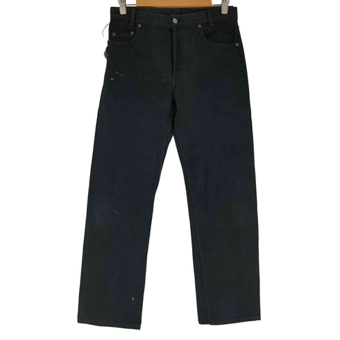 リーバイス Levis 90s ボタン裏511 後染め ボタンフライ ブラックデニムパンツ メンズ