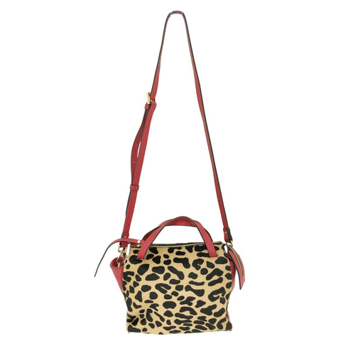 ジャンニキャリーニ GIANNI CHIARINI ハラコ レオパード 2WAY ショルダーバッグ レディース