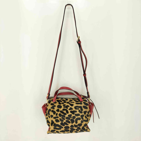 ジャンニキャリーニ GIANNI CHIARINI ハラコ レオパード 2WAY ショルダーバッグ レディース