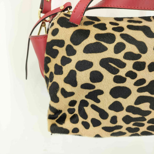 ジャンニキャリーニ GIANNI CHIARINI ハラコ レオパード 2WAY ショルダーバッグ レディース