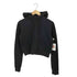 ステューシー Stussy 00s フードロゴパッチ クロップド ジップアップ スウェット パーカー Y2K レディース M