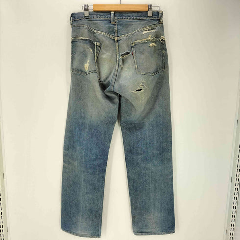 リーバイス Levis 50S Vステッチ ボタン裏 点々 チェーンステッチ オフセットベルトループ 隠しリベット 銅製 15刻印 CONMAR-ZIP 501ZXX ジップフライ デニム パンツ メンズ