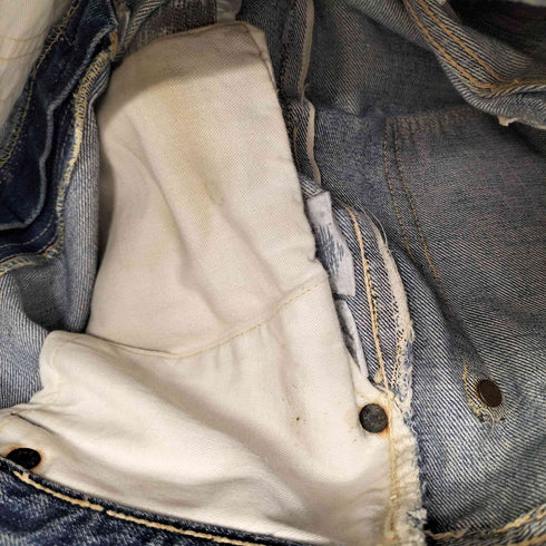 リーバイス Levis 50S Vステッチ ボタン裏 点々 チェーンステッチ オフセットベルトループ 隠しリベット 銅製 15刻印 CONMAR-ZIP 501ZXX ジップフライ デニム パンツ メンズ