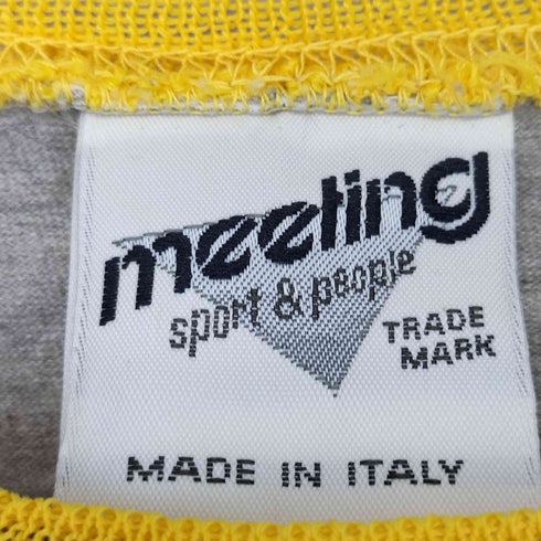 meeting sport&people イタリア製ベースボールプリントTシャツ メンズ import:M