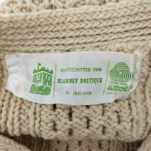 Blarney アイルランド製 フィッシャーマン ニットカーディガン メンズ