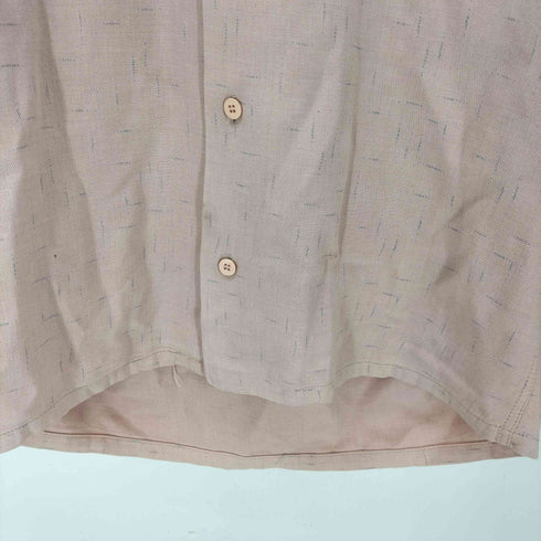 50-60S カリフォルニア製 vintage CAL-MADE Sportsman of HOLLYWOOD カスリ 開襟オープンカラー レーヨン シャツ メンズ import:M