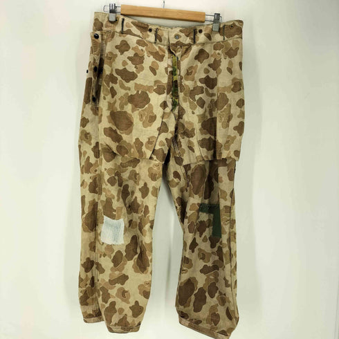 ユーエスエムシー USMC 40S WWII P-44 Frog Skin フロッグスキン 迷彩 2ndモデル ダックハンター カモパンツ リバーシブル ドーナツボタン メンズ 32