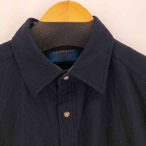 ペンドルトン PENDLETON USA製 L/S エルボーパッチ ウールシャツ メンズ JPN:L