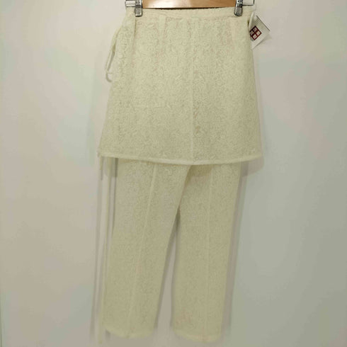 メゾンスペシャル MAISON SPECIAL 24SS Wrap Layered Lace Pants ラップレイヤードレースパンツ レディース JPN:38