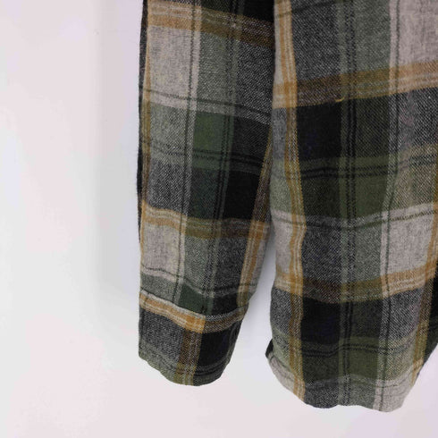 シアーズ Sears 70s KINGS ROAD ナイロン混 オープンカラーシャツ メンズ M