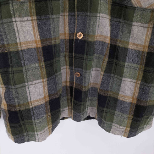 シアーズ Sears 70s KINGS ROAD ナイロン混 オープンカラーシャツ メンズ M