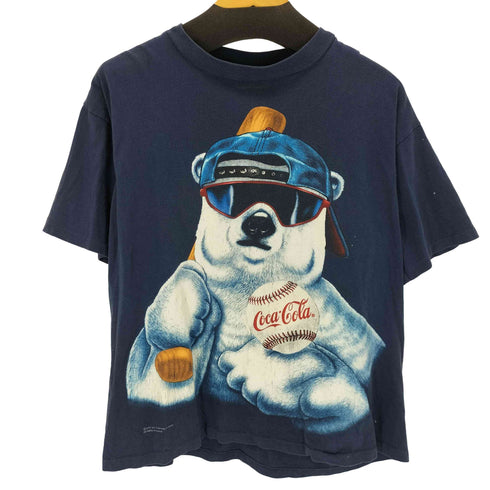 90s USA製 企業プリントクルーネックTシャツ メンズ JPN:L