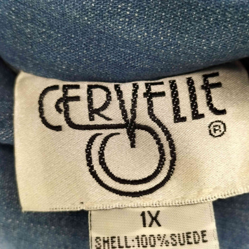 CERVELLE スウェード×デニム リバーシブルスイングトップ メンズ 1X