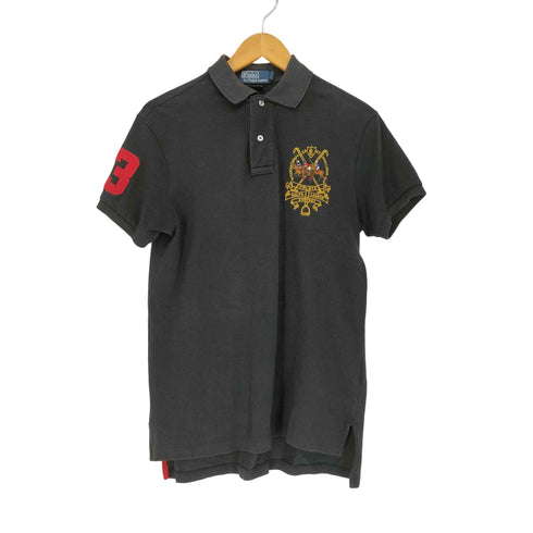 ポロバイラルフローレン Polo by RALPH LAUREN CUSTOM FIT フロント刺繍 スリーブワッペン ポロシャツ メンズ import:S