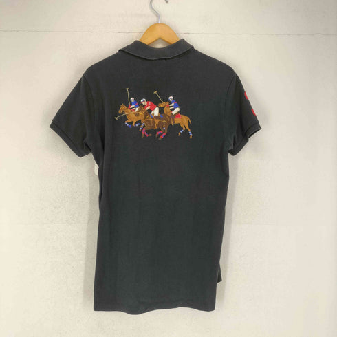 ポロバイラルフローレン Polo by RALPH LAUREN CUSTOM FIT フロント刺繍 スリーブワッペン ポロシャツ メンズ import:S