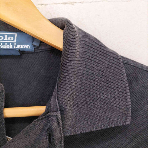 ポロバイラルフローレン Polo by RALPH LAUREN CUSTOM FIT フロント刺繍 スリーブワッペン ポロシャツ メンズ import:S
