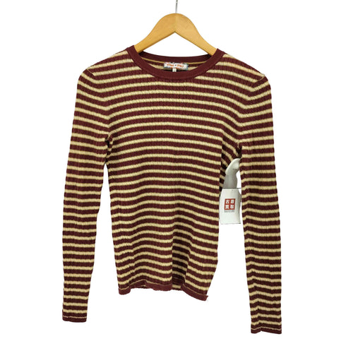トミーヒルフィガー TOMMY HILFIGER ZENDAYA ラメ ボーダー ニット レディース US:6
