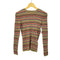 トミーヒルフィガー TOMMY HILFIGER ZENDAYA MULTI STP LUREX TOP L/S マルチストライプ L/Sリブニット レディース US:6