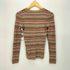 トミーヒルフィガー TOMMY HILFIGER ZENDAYA MULTI STP LUREX TOP L/S マルチストライプ L/Sリブニット レディース US:6