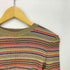 トミーヒルフィガー TOMMY HILFIGER ZENDAYA MULTI STP LUREX TOP L/S マルチストライプ L/Sリブニット レディース US:6