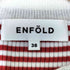 エンフォルド ENFOLD ラメ ボーダーリブニット 半袖 レディース JPN:38