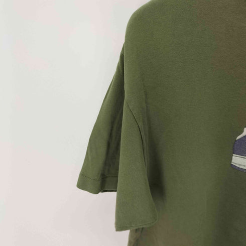 ステューシー Stussy 紺タグ USA製 スニーカー Tシャツ 袖&裾シングル メンズ import:L