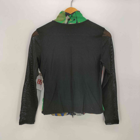 Se stile 総柄 Y2K ダブルジップ パワーネットジャケット レディース JPN:38