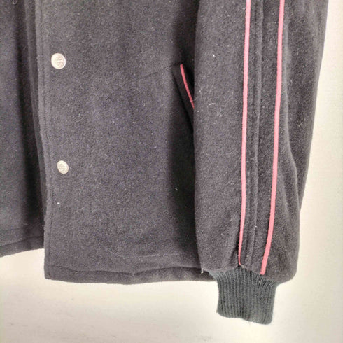 ハーレーダビッドソン HARLEY-DAVIDSON 00S ロゴ刺繍 裏地キルティング ウール ジャケット メンズ import:S