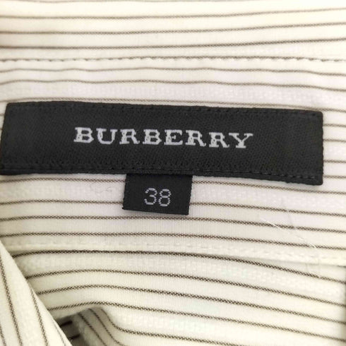 バーバリーズ BURBERRYS ストライプ フリルシャツ レディース JPN:38